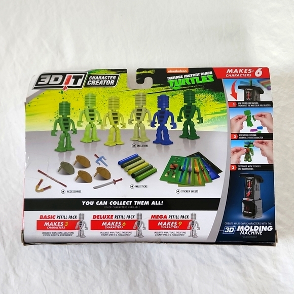 3D Character Creator Teenage Mutant Ninja Turtles Deluxe Refill Pack Novelty Toy - Picture 3 of 7